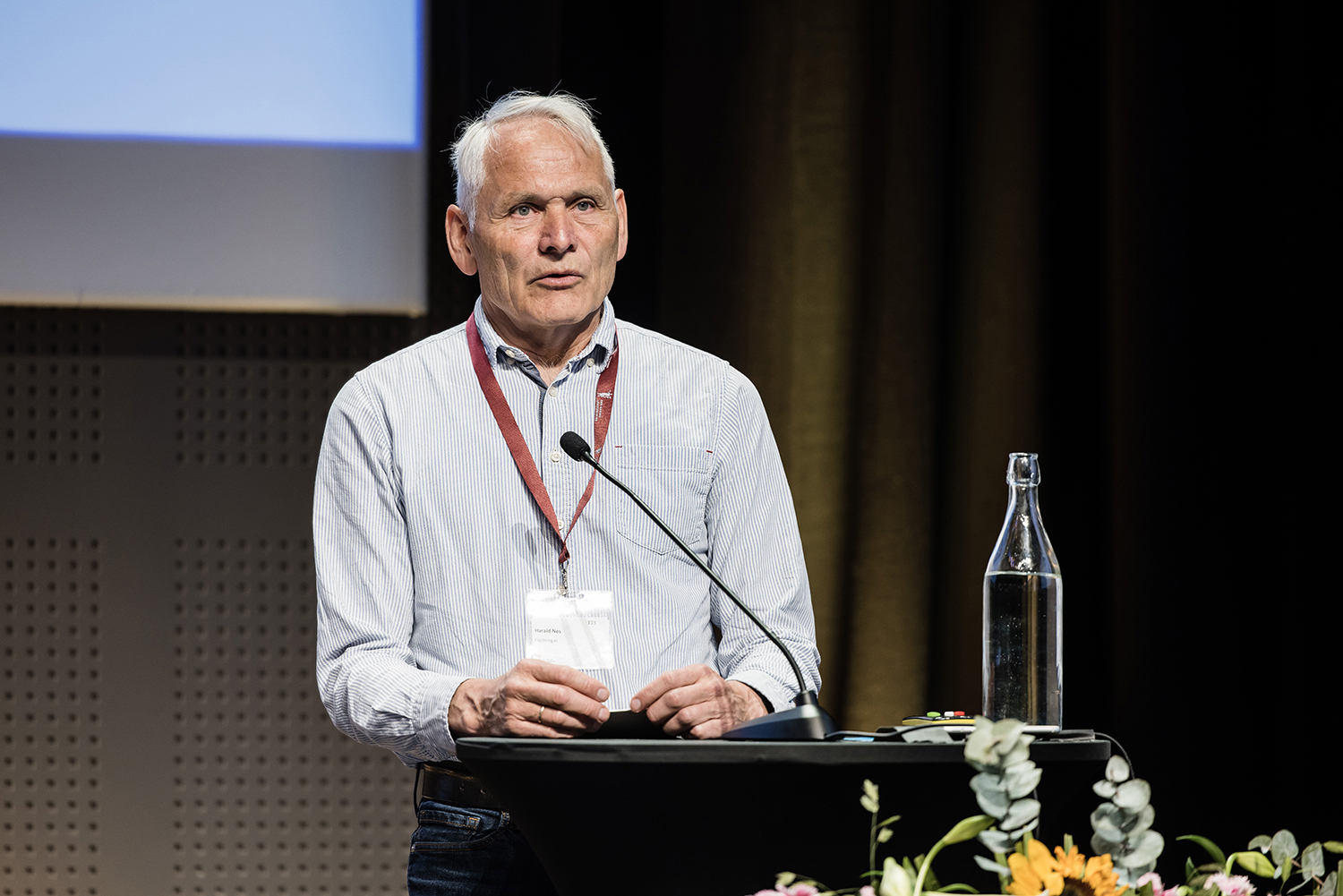 Harald Nes, fagdelegat på landsstyremøtet i 2023.