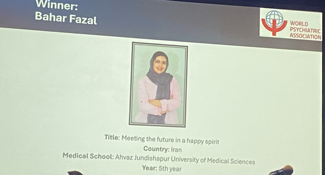 Bilde av en slide med vinneren av en konkurranse.