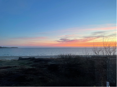utsikt fra Sola Strand Hotel ut over havet