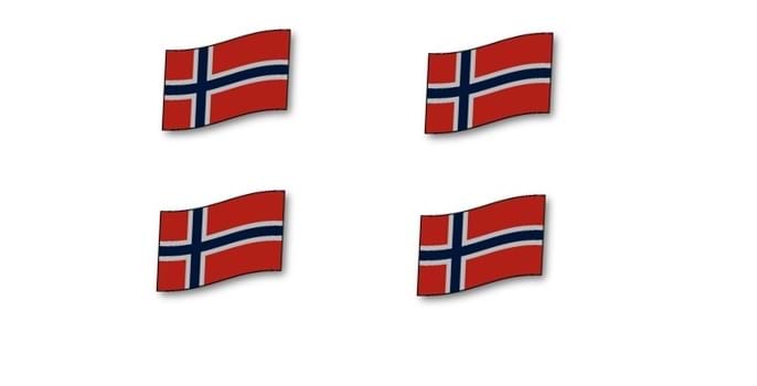 Norske flagg Oslo legeforening