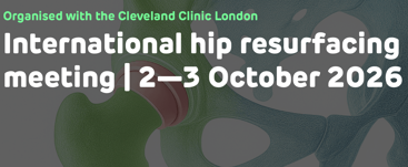 skjermdump international hip resurfacing meeting 2026