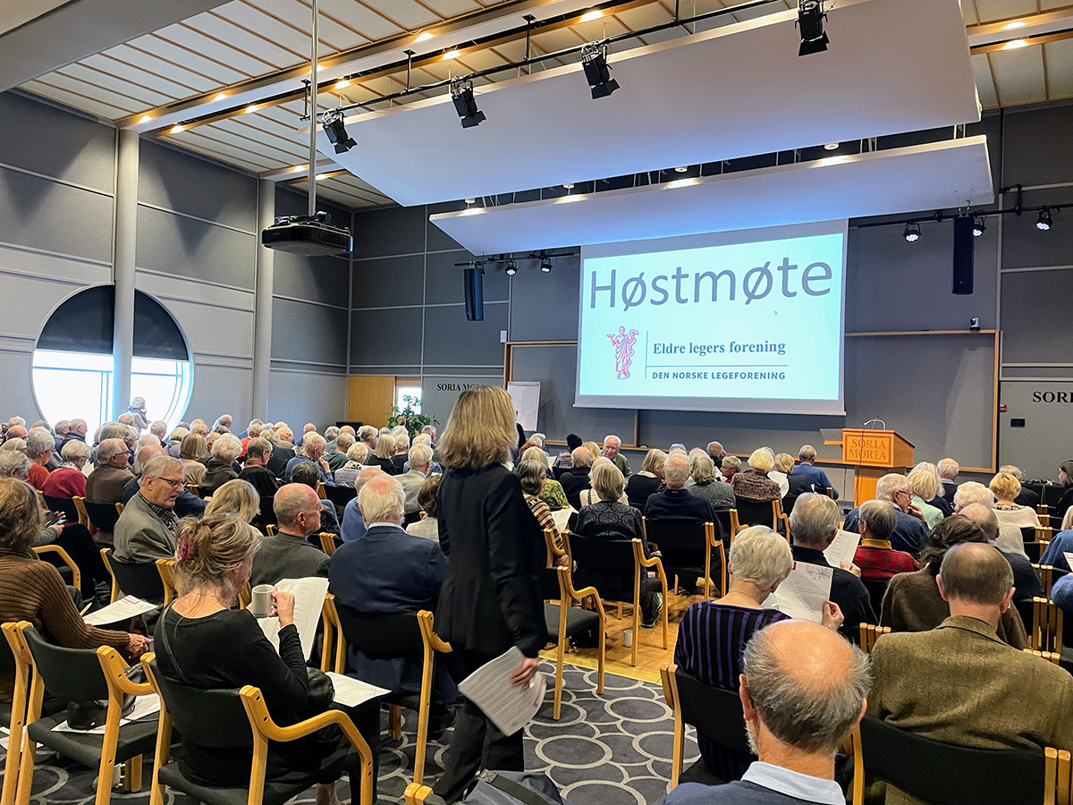 Bilde fra høstmøtet i Eldre legers forening 2023