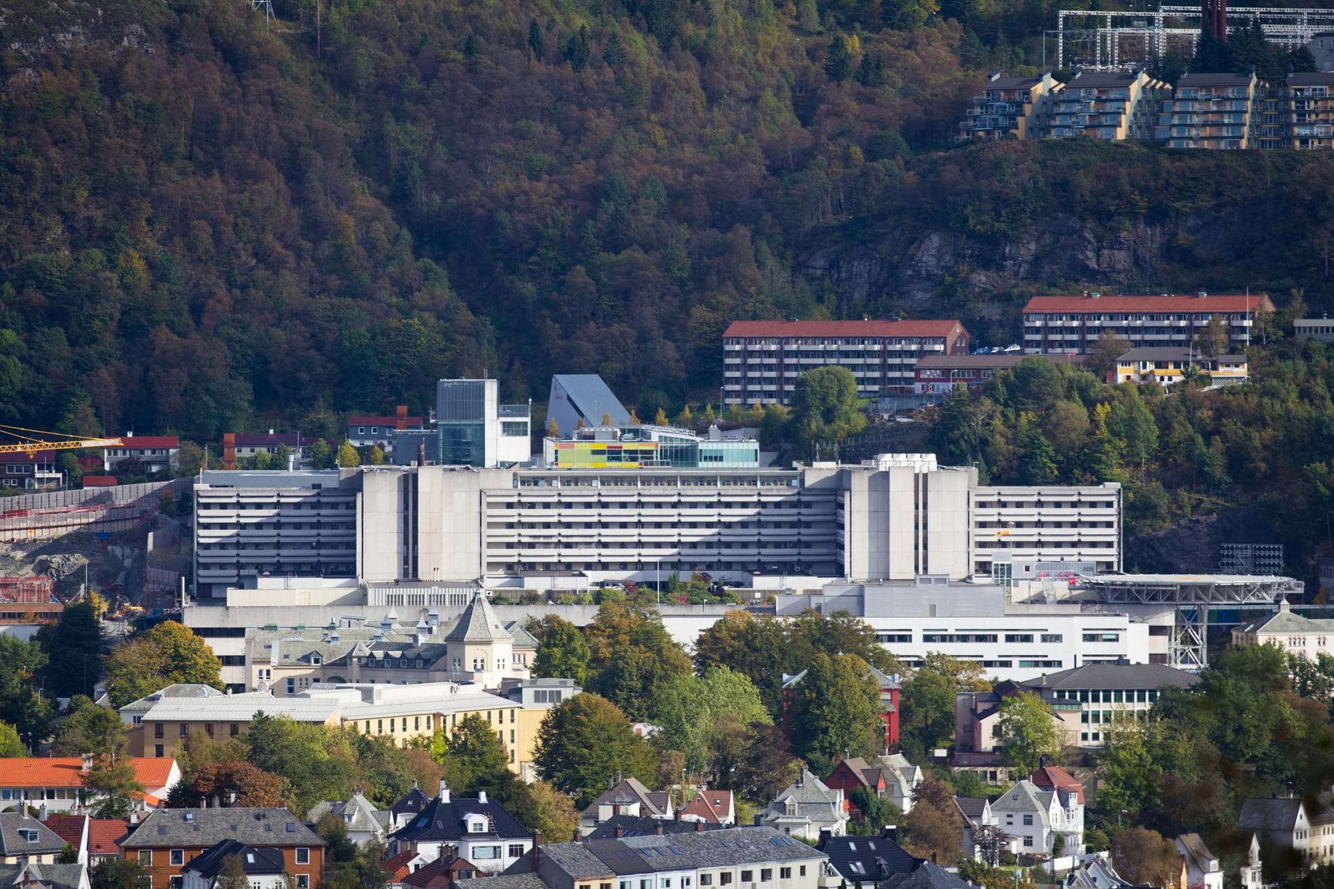 Bildet viser Haukeland Universitetssykehus.