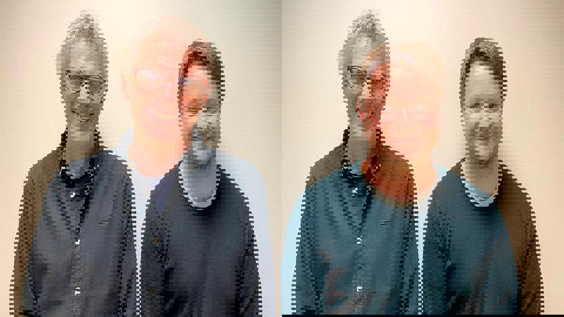 Bilde av redaktørene av boka: f.v. Lars Lien og Tore Willy Lie.