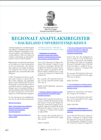 Bilde: Anafylaksiregister