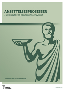 Bilde av forsiden til publikasjonen ansettelsesprosesser.