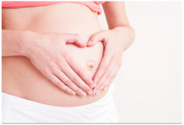 Illustrasjonsbilde gravid mage