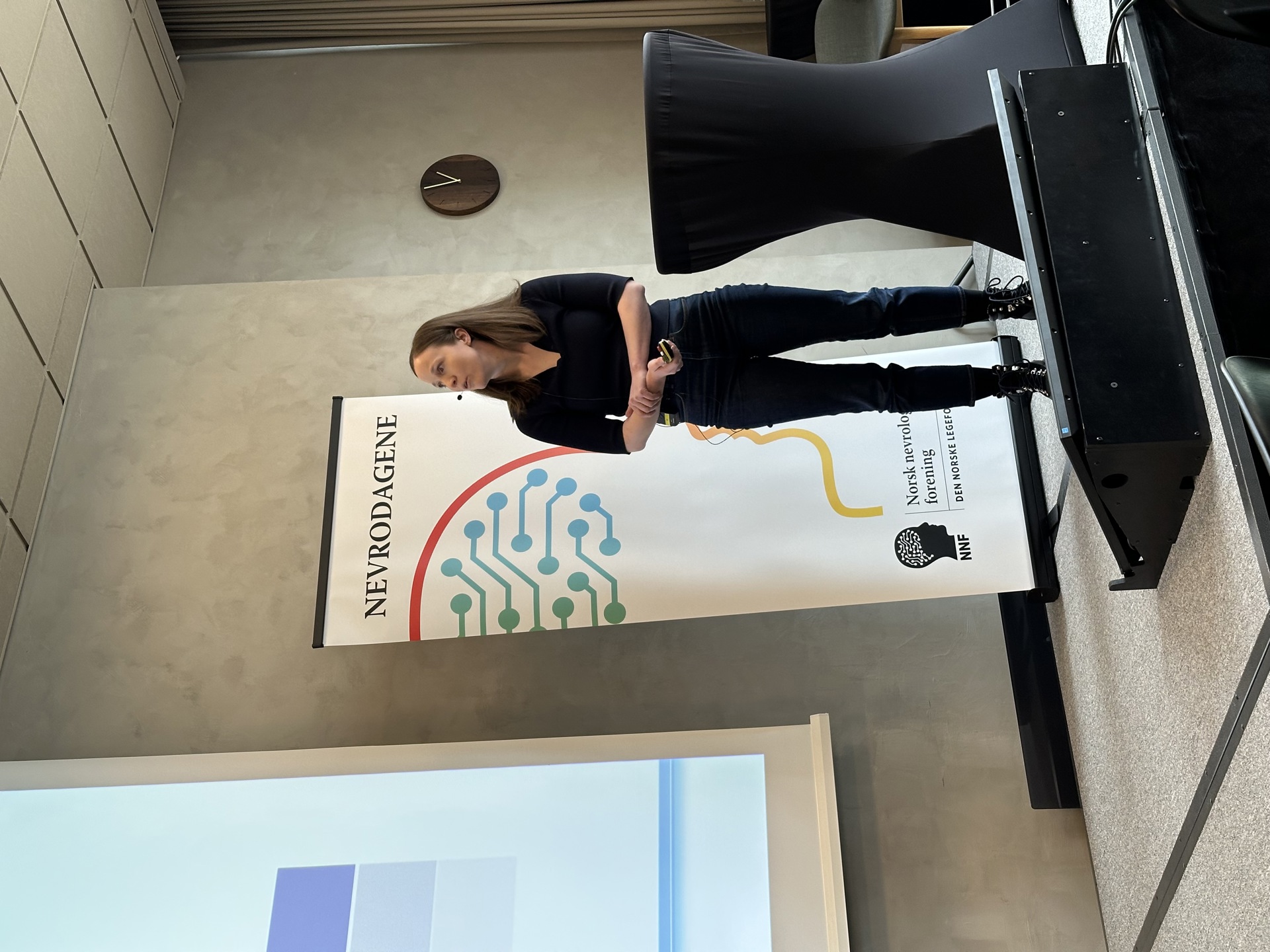 Bilde fra foredrag om forbedringsprosjekt