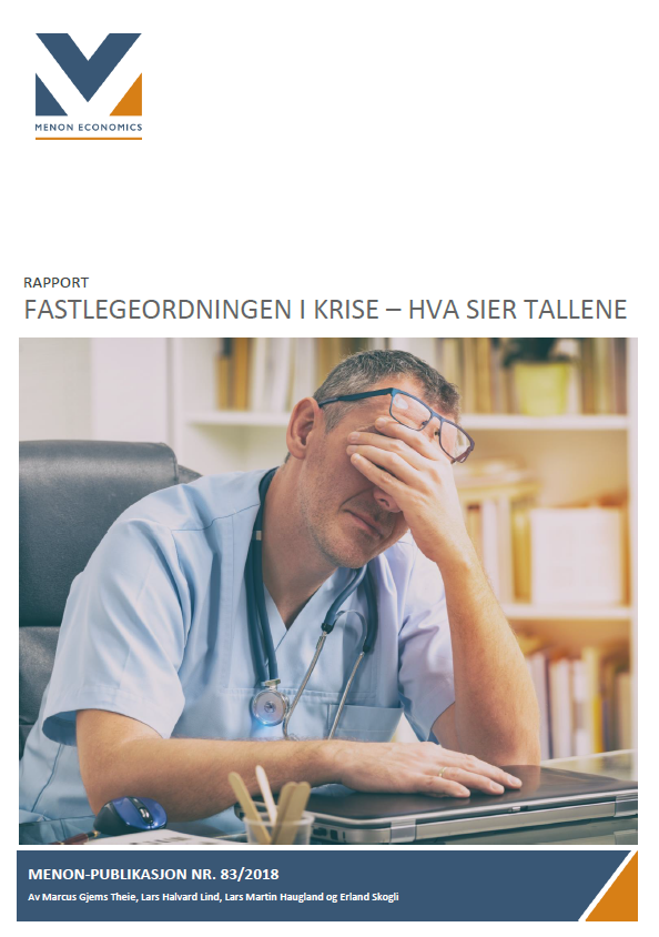 Forside av rapporten Fastlegeordningen i krise