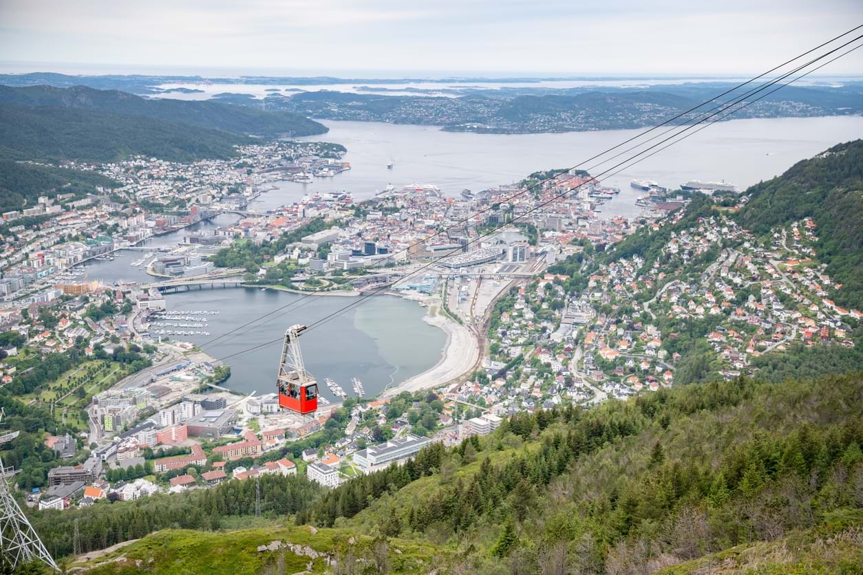 Bergen fra Ulrikken. Foto: Istockphoto.com