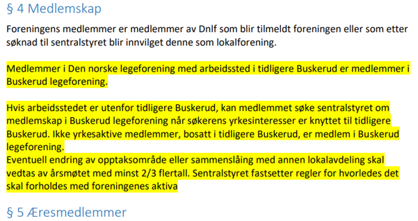 §4 medlemskap