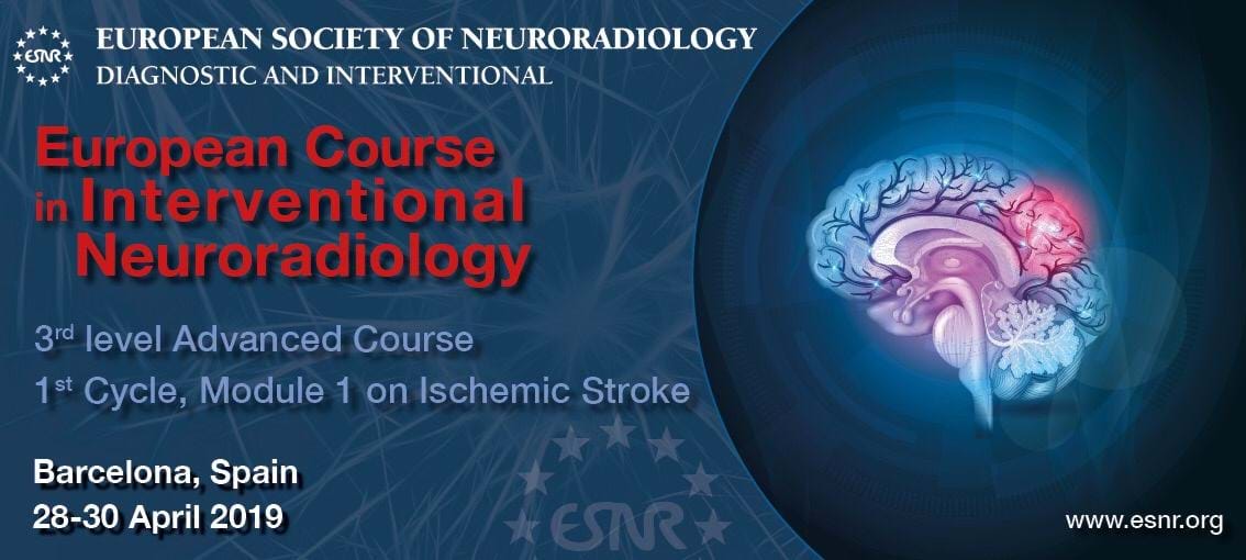 Plakat for European Course in Interventional Neuroradiology