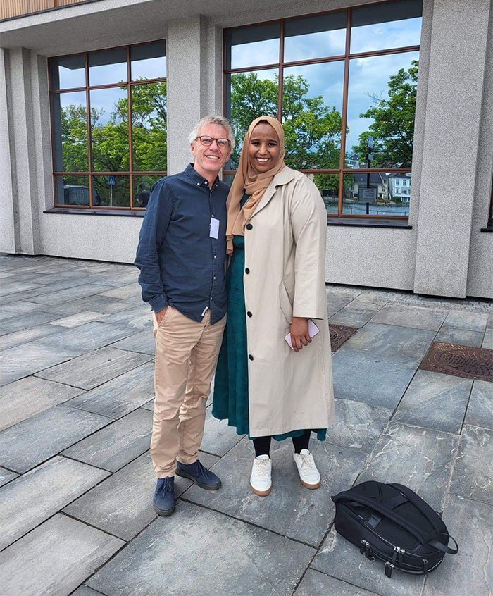 Bilde av Lars Lien og Marian Hussein.