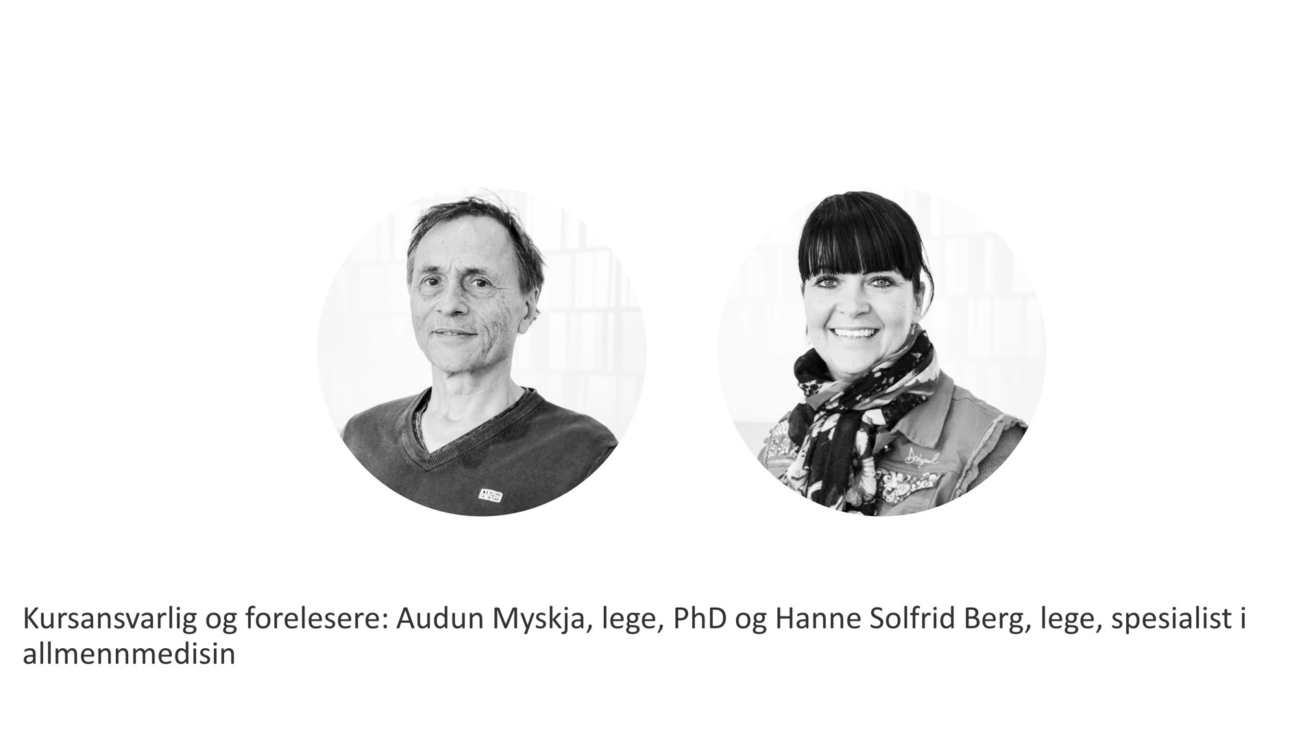 Kursledere og forelesere