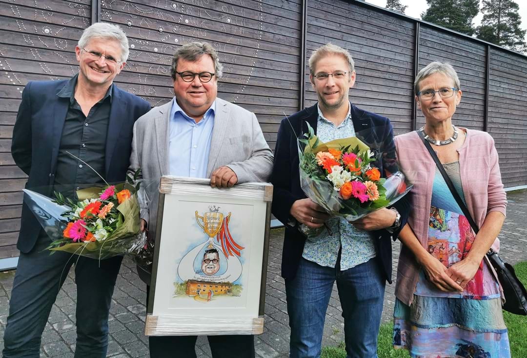 Geir Selbæk, Birger Lillesveen, Sverre Bergh, og Marit Slaaen, representerte Forskningssenter for aldersrelatert funksjonssvikt og sykdom ved Sykehuset Innlandet.