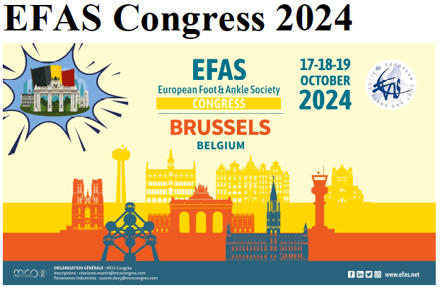 Banner som viser Efas-kongressen i Brussel, dato og tema.