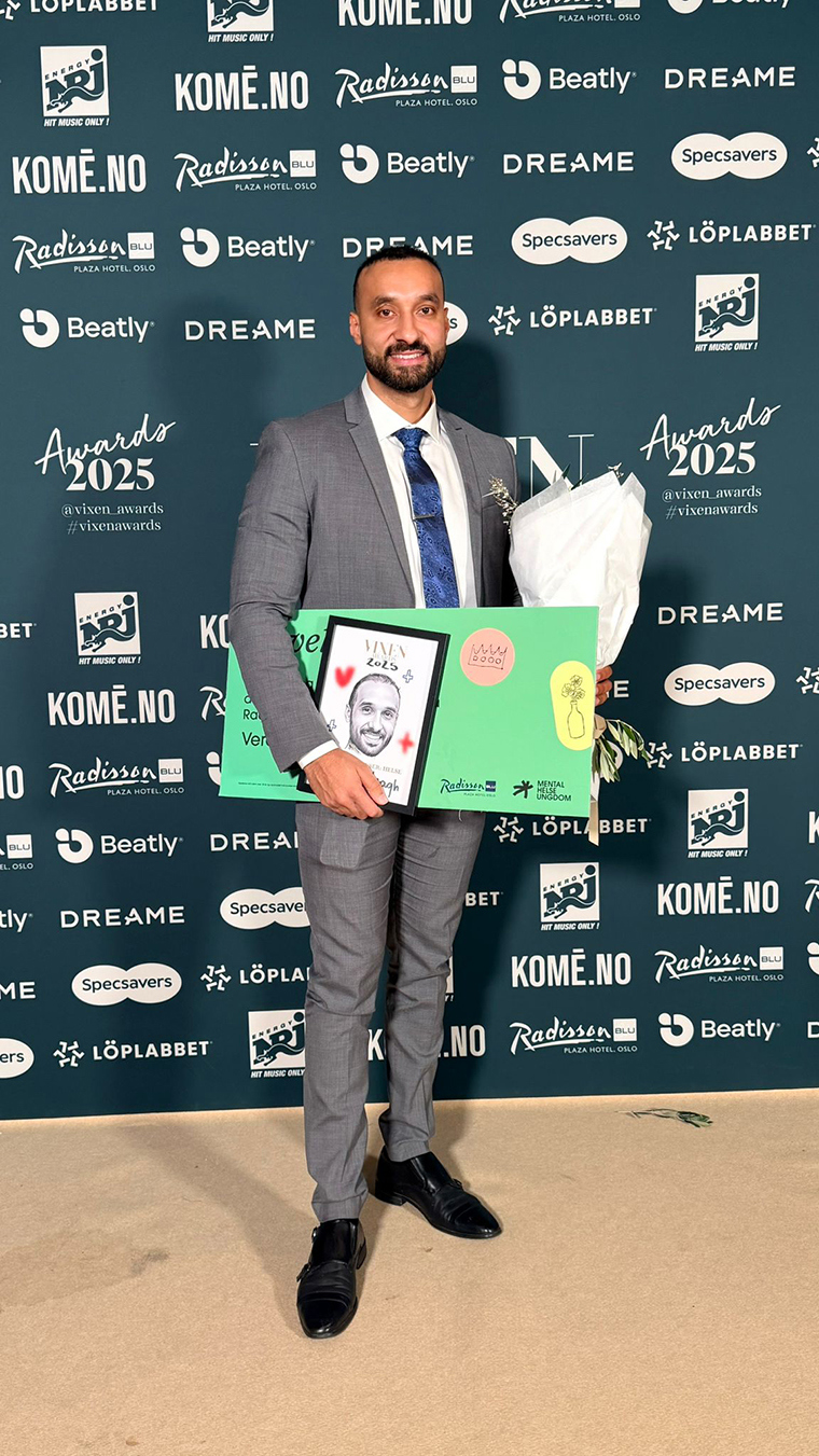 Fastlege Nohman Ishaq ble nominert til Vixen i kategorien helse.