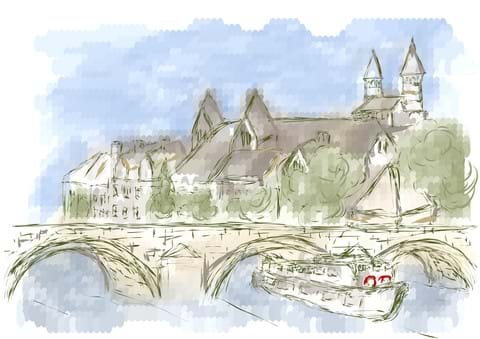 Illustrasjonsbilde av Maastricht fra Colourbox.com