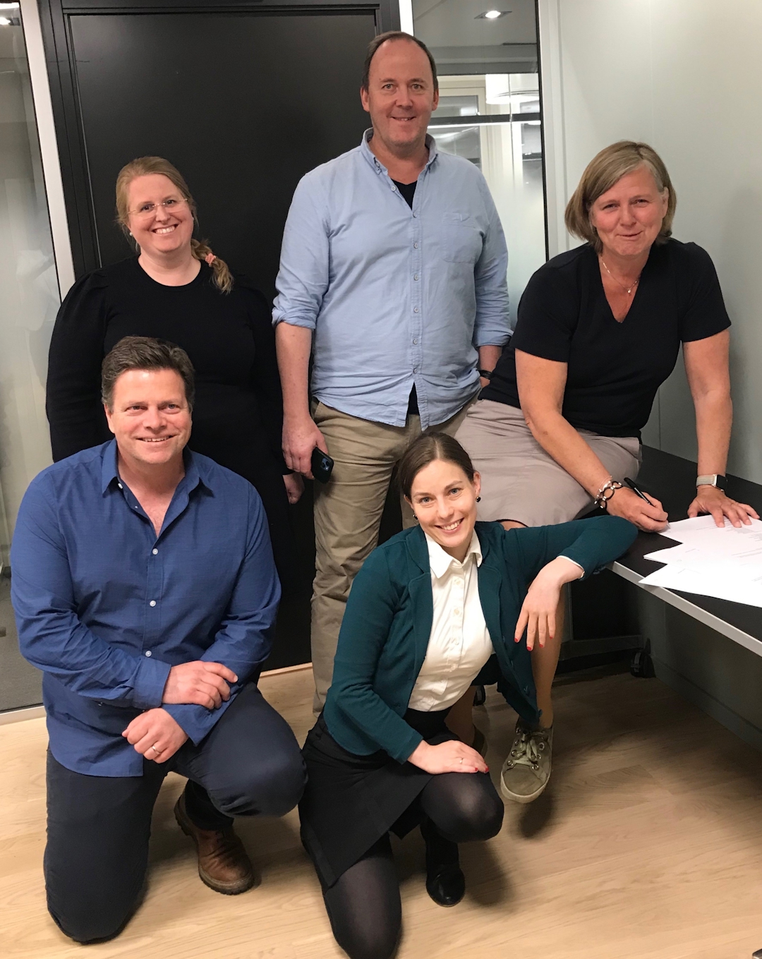 Forhandlingsdelegasjonen besto av b.v. Ingeborg Henriksen (Ylf), Geir Arne Sunde (Of), Anne-Karin Rime, Ståle Clementsen (Of) og Kristin Utne (Ylf).