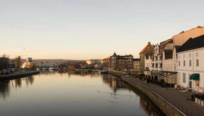 Panorama over elven i Fredrikstad. Illustrasjonsfoto: Istockphoto.com ngc4565