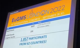 Bilde av presentasjon i forbindelse med EuGMS London 2022
