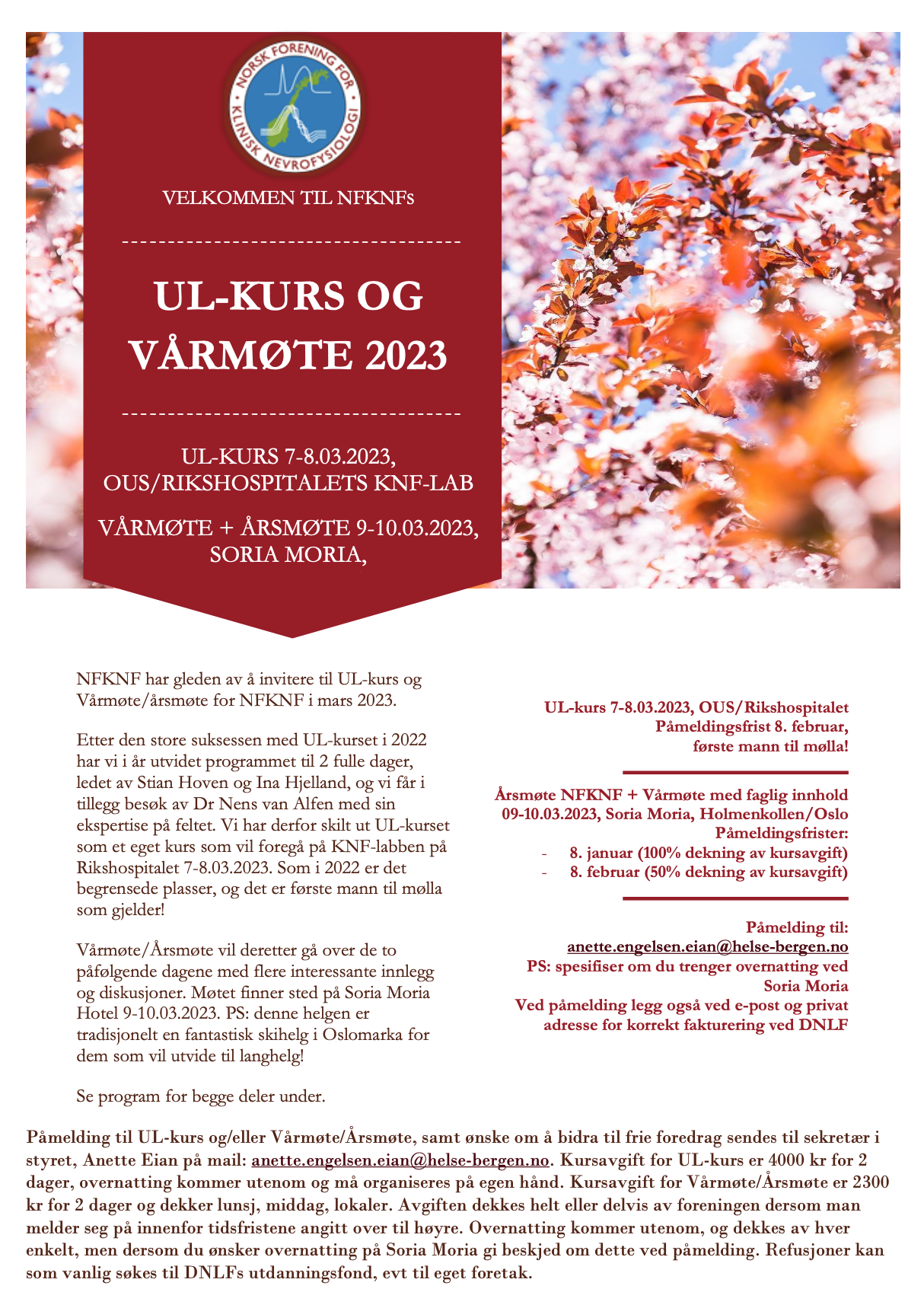 Invitasjon side 1 NFKNF Vårmøte UL