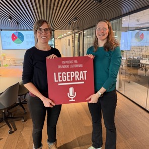 Mette Brokner og Margunn Bye Tøsdal. Foto: Legeforeningen