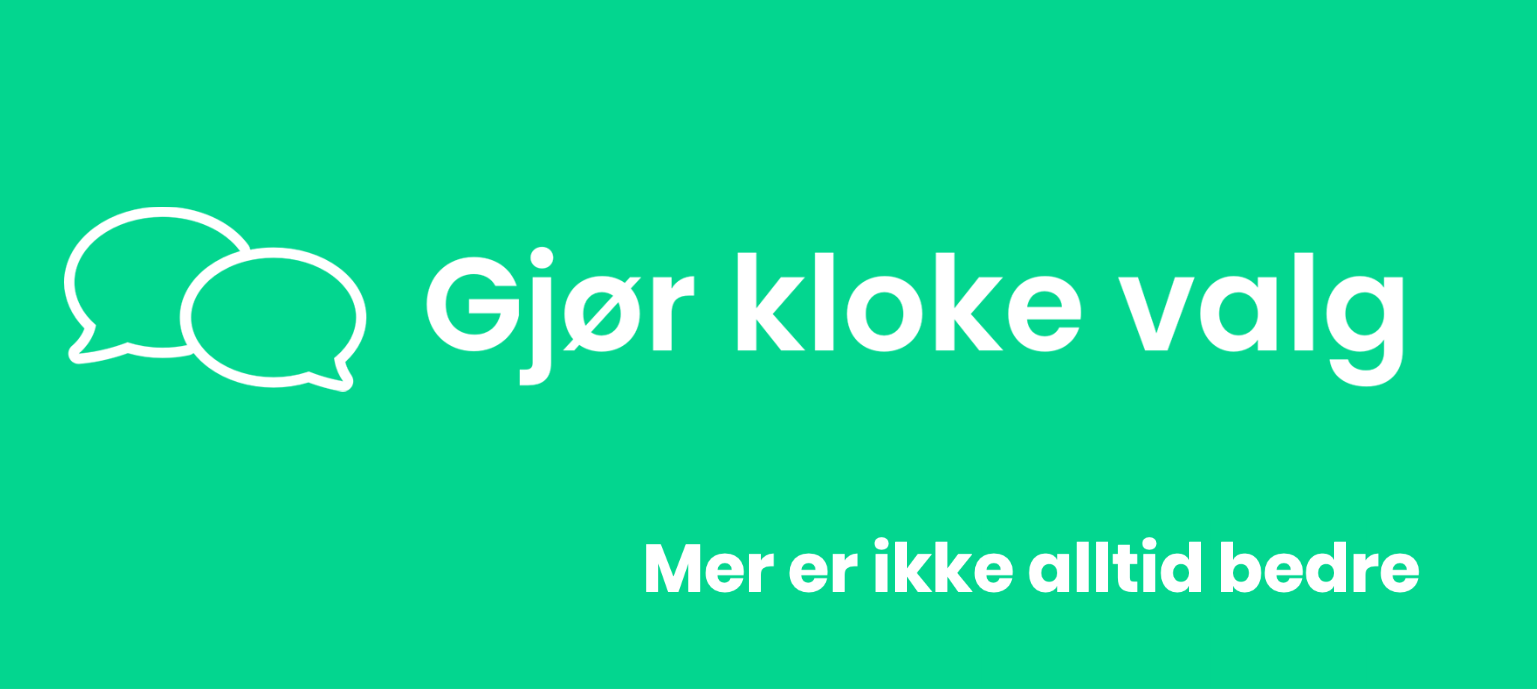 Kloke valg plakat.