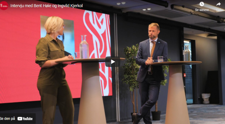Ingvild Kjerkhol og Bent Høie. Bilde av de to.