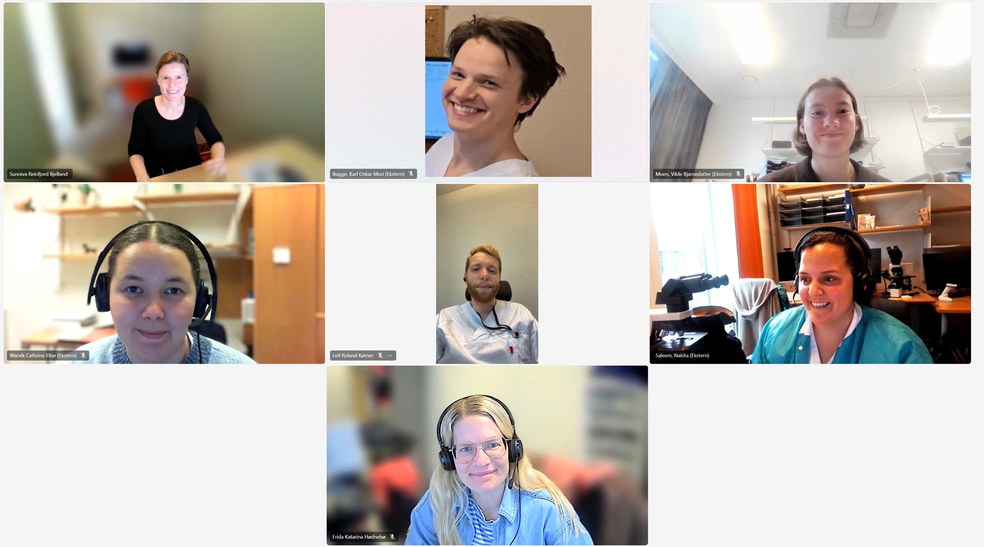 Skjermdump fra det første styremøtet i FUP.