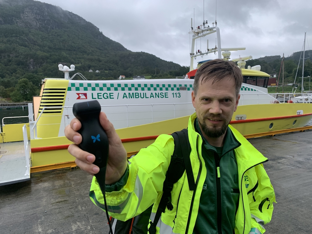 Artikkelforfatter på legevakt, no med ultralyd i verktøykassen