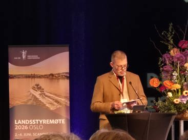 Paul Olav Røsbø på talerstolen
