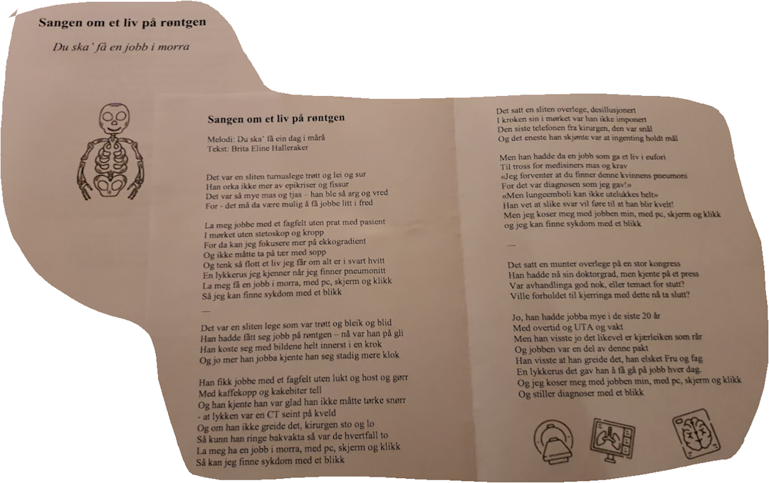 bilde av tekst til sang