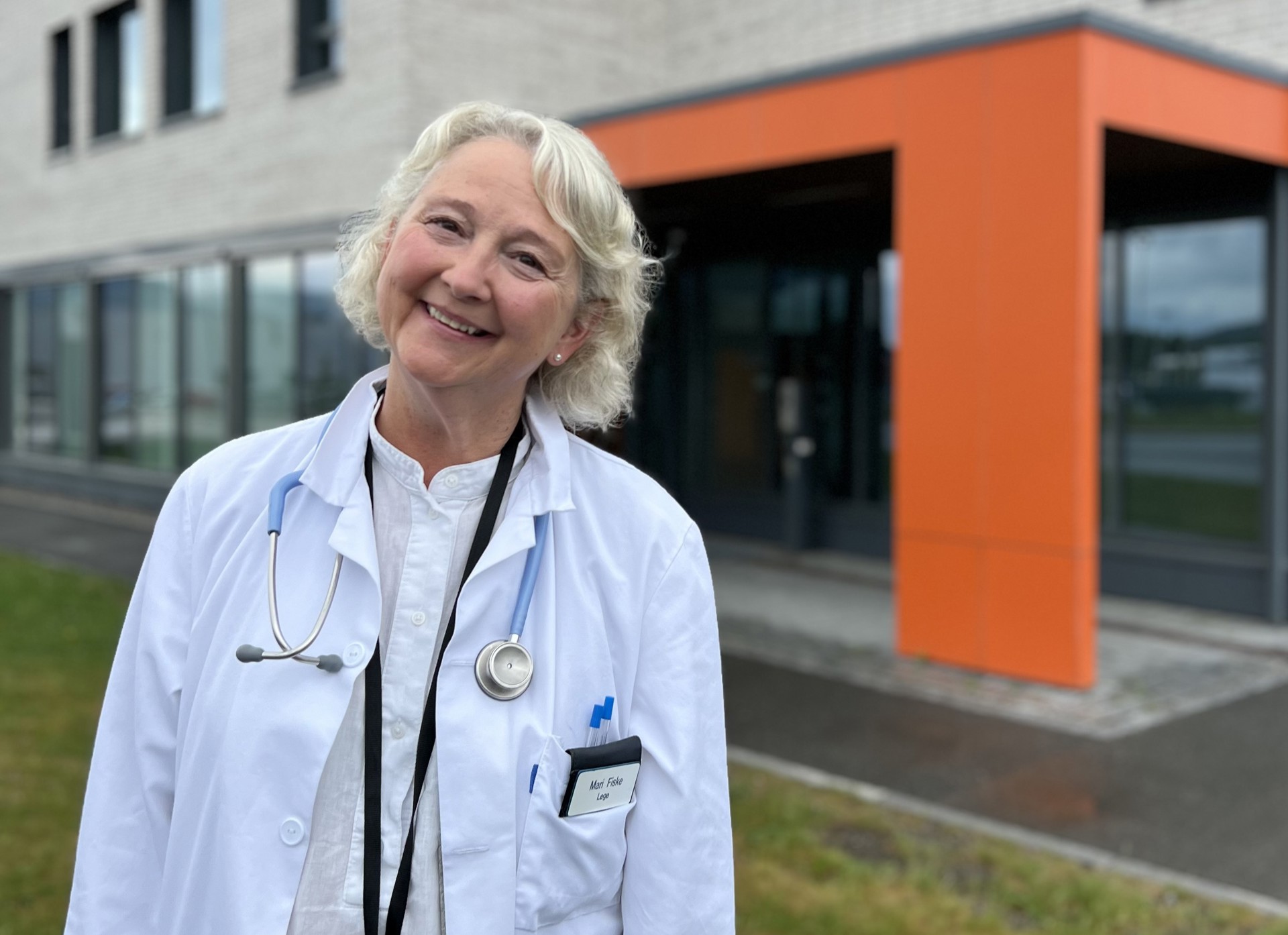 Mari Fiske, som er sykehjemoverlege i Øvre Eiker kommune. Foto: Sophie Blomstrøm