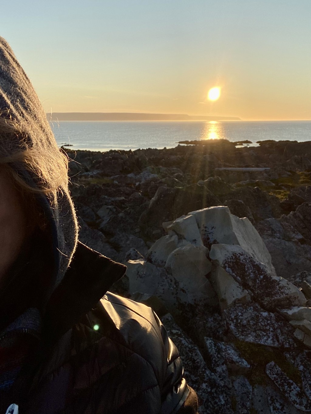selfie i solnedgang