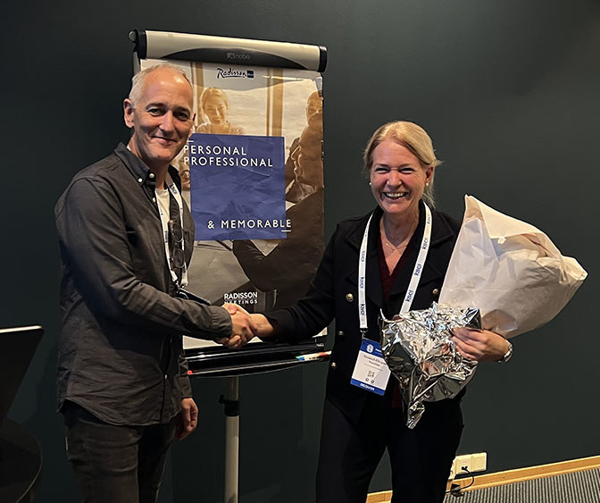 Bilde av to av Nofaf sine styremedlemmer. 