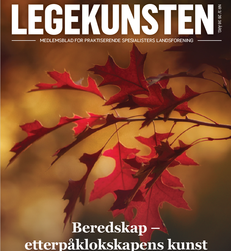Bilde fremside Legekunsten nr 3 2026