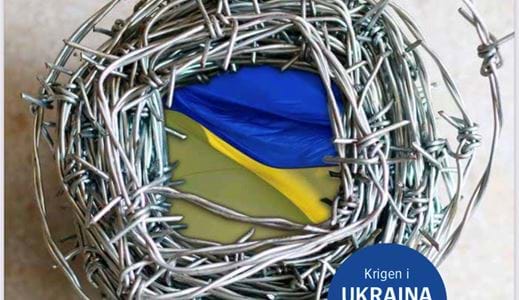 Forside NOP mars pggtrådkrans med ukrainske farger rundt