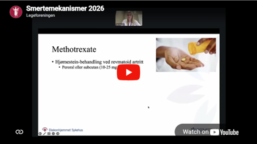 Bildet viser en skjermdump fra en YouTube-video om smertemekanismer.