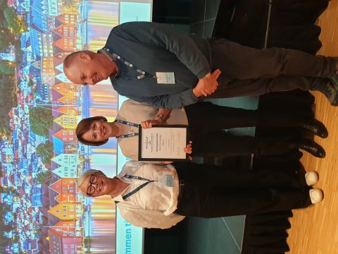 Beste Frie foredag: Ingunn Stefansson, CCBIO og Haukeland Universitetssykehus. Fra komiteen: Maria Ramnefjell og Lars Helgeland. Foto: Lars Gustav Lyckander.