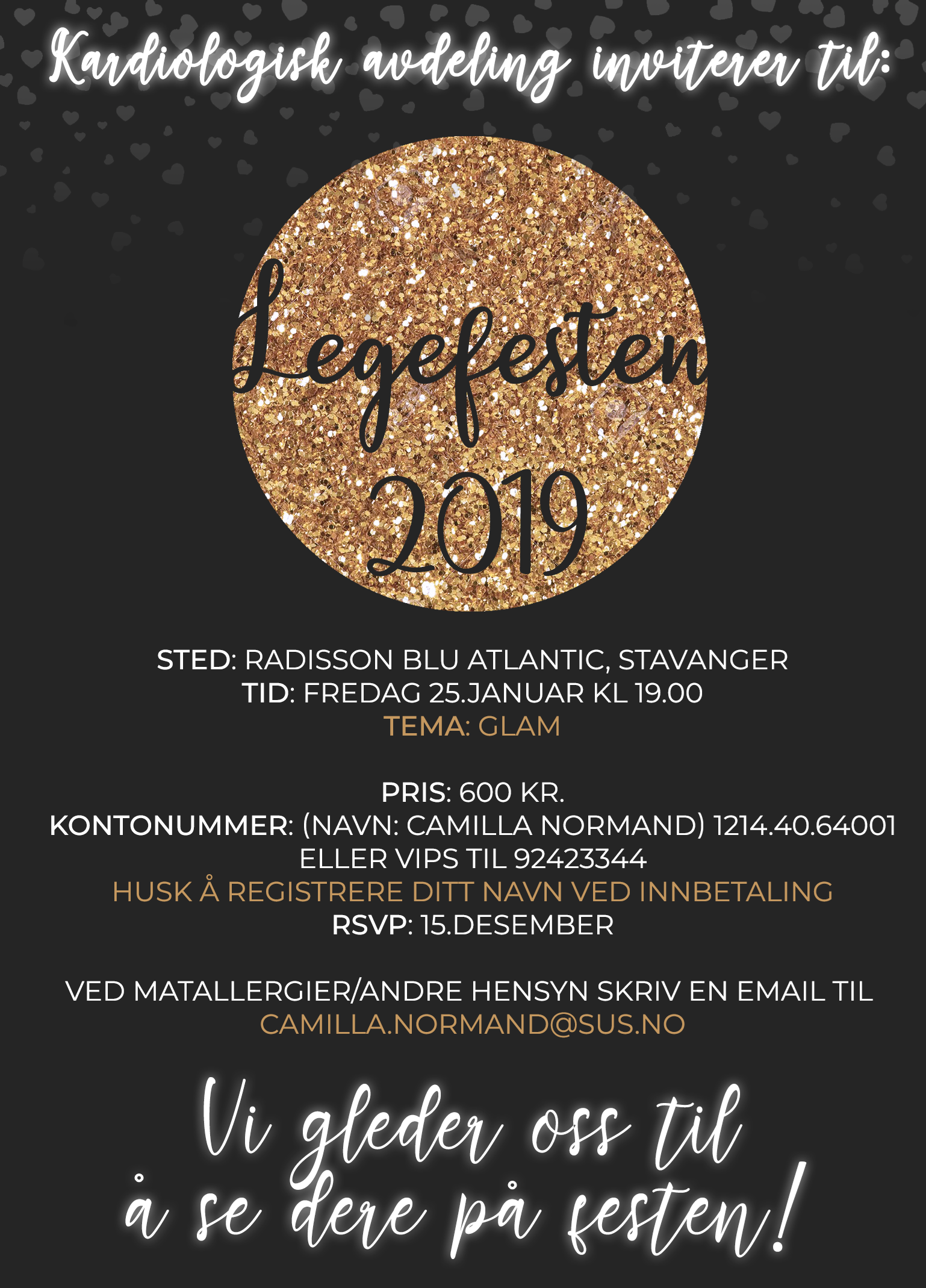 Invitasjon Legefest 25.1.19