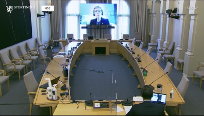 Skjermdump Stortinget