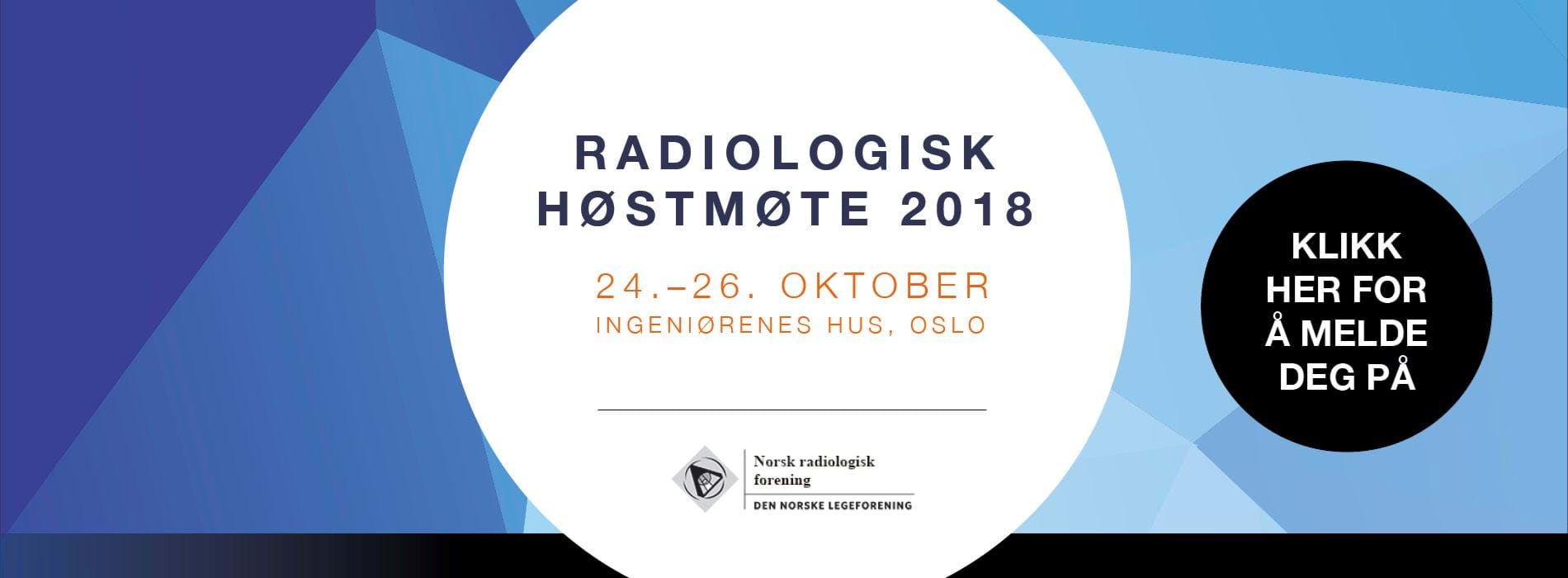 Radiologisk høstmøte 2018 banner