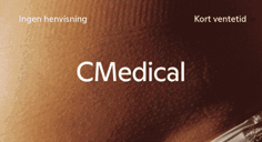 Banner for CMedical på Norsk gynekologisk forening sitt nettsted.