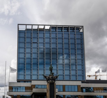 Fasade av Hotel Caledonien Kristiansand