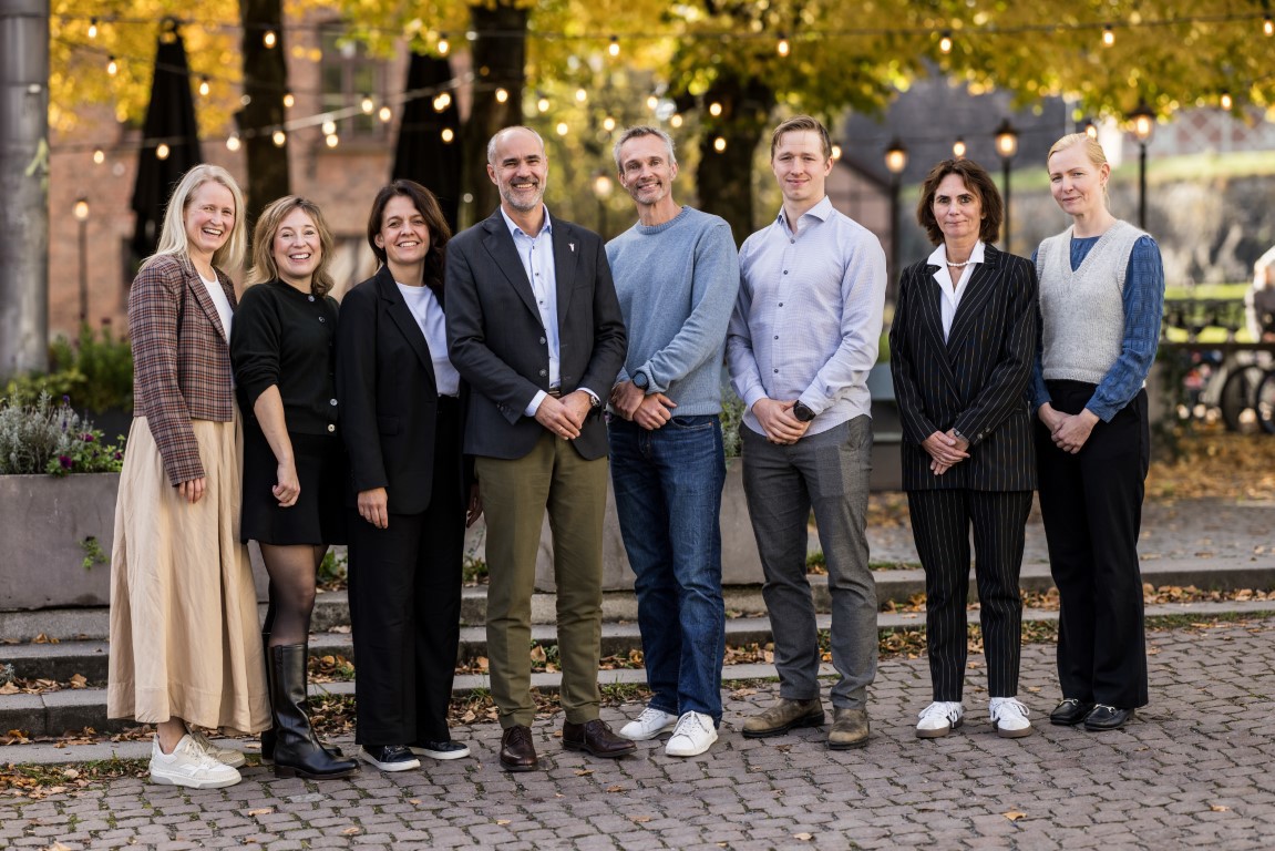 Fagstyret fra venstre: Solveig Bjellmo, Maria Seferowicz , Heidi Øyen Flemmen, Ståle Sagabråten, Torgeir Hoff Skavøy, Markus Heiskanen, Gry Dahle og Henriette Cecilie Jodal. Foto: Thomas B. Eckhoff/Legeforeningen
