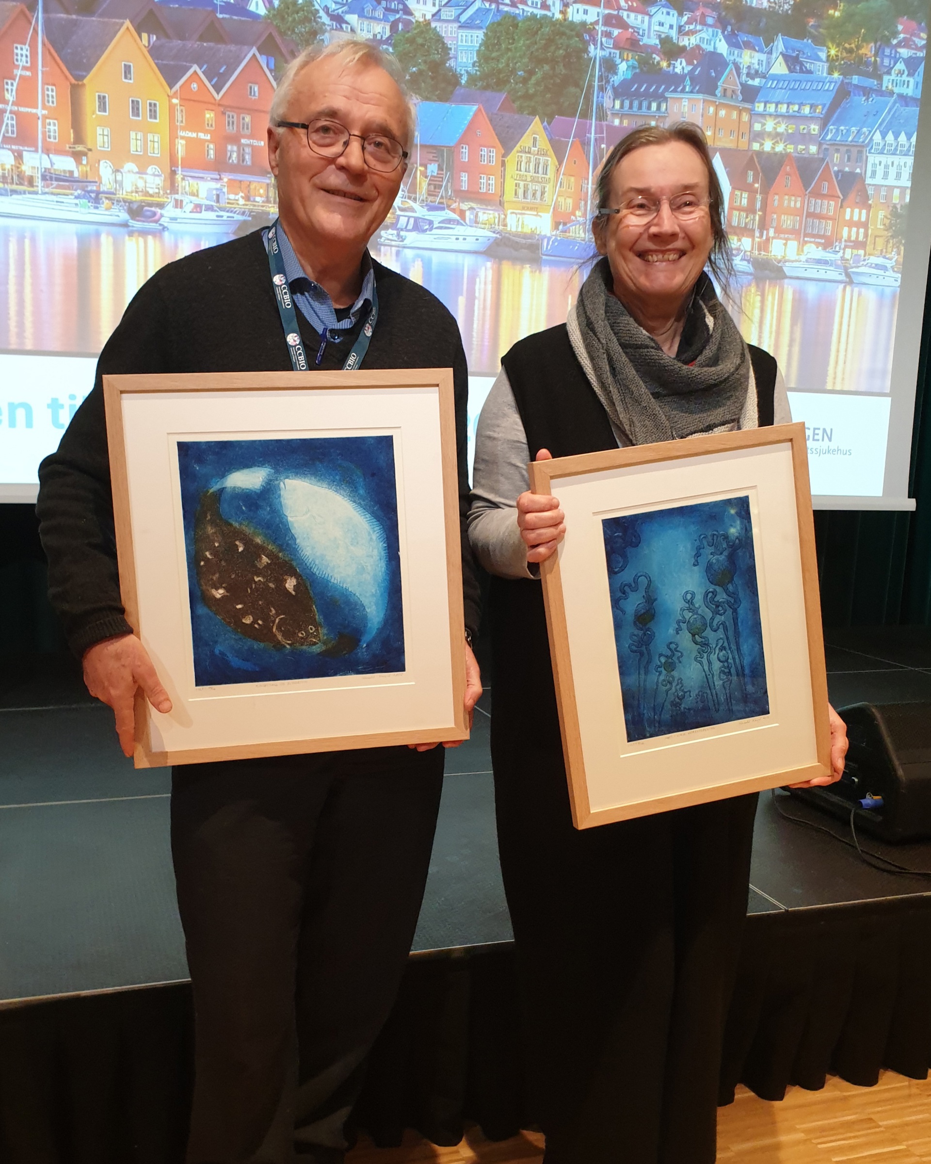 Æresmedlemmer: Olav Karsten Vintermyr og Sabine Leh. Foto: Lars Gustav Lyckander