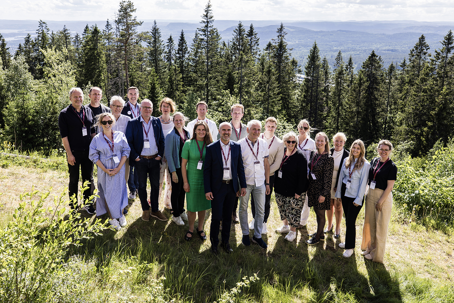 Samlebilde av ledere fra fagaksen under landsstyremøtet 2024.