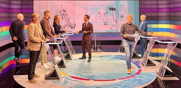 NRK debatten. Foto: Legeforeningen