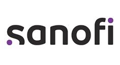 Sanofi sin logo. Dette er en annonse for legemiddelselskapet Sanofi.